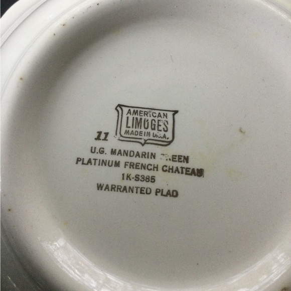 Beautiful vintage American Limoges bowl, Platinum French Chateau, warranted PLAD - Picture 4 of 7